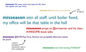 What my after-school coordinator tweets might have looked like.